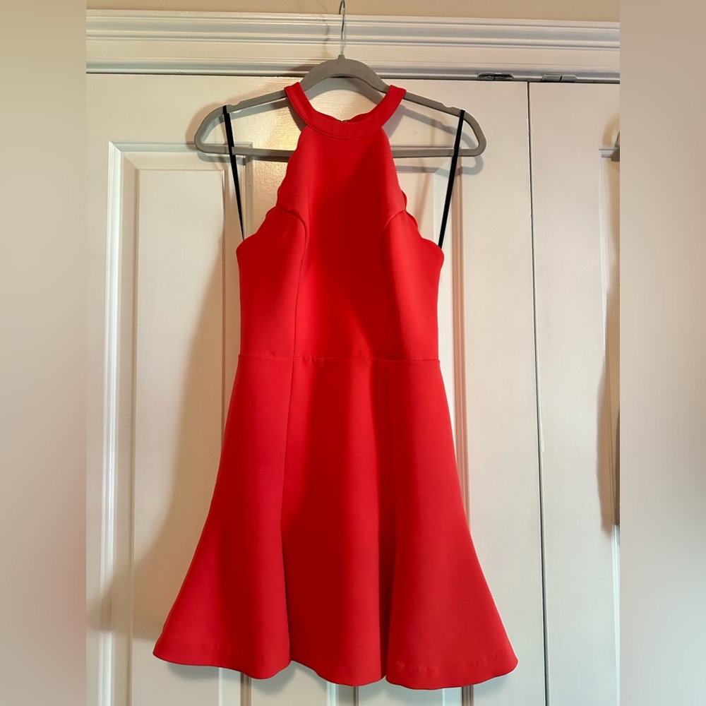 Bebe bright coral dress
